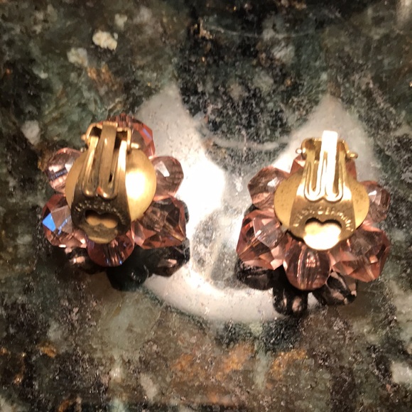 Vintage west german crystal earings - Picture 3 of 4